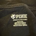 PINK - Victoria's Secret Victoria Secret PINK Oversized Black Logo Campus Short sleeve Tee Medium Photo 2