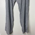 Caslon  Size 1x Lightweight Beach Summer Pants Vacation Striped White Blue Photo 2