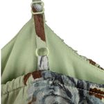 Thirty Thirty Y2K Babydoll Floral Satin‎ Maxi Slip Dress Size Large Feminine Green Photo 8