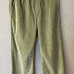 ZARA Women Size 2 Sage Green Corduroy Pockets Casual Trouser Pants Photo 0