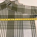 Max Studio  Green & White plaid mock neck long sleeve pullover sweater Women’s XL Photo 5