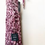 Lulus NWT LULU’S Illustrious Aura Plum Purple Floral Bustier Tie Strap Maxi Dress L Photo 9