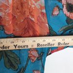 Anthropologie Figueroa & Flower Sheer Floral V-neck Long-sleeved sheer Blouse size medium boho Photo 6