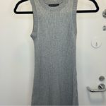 Banana Republic Petite Midi Ribbed Tank Sweater Dress in Gray Photo 1