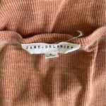 Anthropologie Jane + Delancey Peach Lt Blush Ribbed Distressed Henley Tank Top S Photo 6