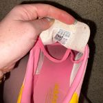 Adidas  Women's Vibrant Pink and Yellow Sneakers Photo 2