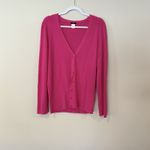 J.Crew Barbie Pink 100% Merino Wool Cardigan Sweater Size XL 2365 Photo 1