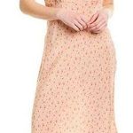 Love Shack Fancy Meg Floral Print Silk Midi Dress Photo 0