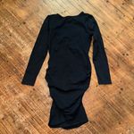 Venus mermaid black knit M square neck mini dress Photo 2