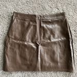 Nasty Gal women’s size 10 brown faux leather skirt Photo 4