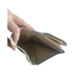 Miu Miu beige Nappa leather wallet with a kiss-lock coin purse. (sister of Prada Photo 10