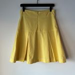 Chadwick's Vintage Chadwick’s Yellow Pleated Button High Waist Skirt  Photo 3