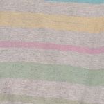 Vintage Tomboy Pastel Striped Collared Sweatshirt 80s 90s Unisex Cozy Retro Rare Pink Size M Photo 6