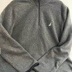 Nautica  Pull Over Men's Gray Quarter-Zip Sweater Photo 1