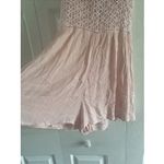Abercrombie & Fitch Abercrombie Fitch Large Babydoll Pink Lace Eyelet Mini Romper Fairy Feminine Photo 3
