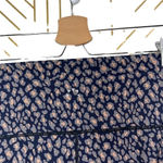 Varley Navy Blue Abstract Leopard Spotted Print Leggings Size Large Photo 5