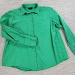 White Fox Boutique White Fox Short 2 Piece Set Womens S/M Green Button Up Oversized Top Pull On Photo 11