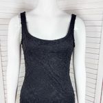 Bebe Y2k Black Lace Scoop Neck Sheath Bodycon Slip Maxi Dress XS Party Cocktail Photo 4