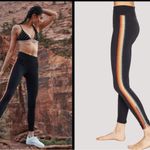 Spiritual Gangster BLACK RAINBOW SPARKLE SHIMMER ZIPPER HIGH RISE LEGGING PANTS Photo 9