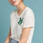 Anthropologie |Tiny Cactus Embroidered Tee Photo 0