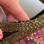 Laurence Kazar Vintage 80s Black Silk Sequin Blazer Jacket Medium Large Oversize Photo 7