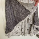 One World  women’s gray distressed drapey open‎ front knit cardigan petite large Photo 5