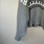 H&M Pringle of Scotland x Gray Fair Isle Mock Neck Knit Pullover Sweater Small Photo 9