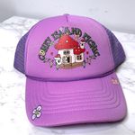 Urban Outfitters Coney Island Picnic Purple Mushroom House Snapback Trucker Hat NWOT Photo 0