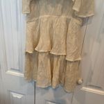 HYFVE‎ Cream Ruffle Cold Shoulder Dress Size Large Photo 2