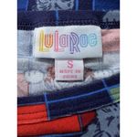 LuLaRoe ‎ Women Size Small Plaid Shirt  Dog Print Holiday Preppy Winter Christmas Photo 5