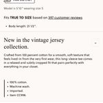 J.Crew  Vintage jersey long-sleeve T-shirt in black Photo 1