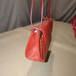 Brighton Retired Lipstick Red Leather Purse Crossbody Organizer Embellishment Photo 13