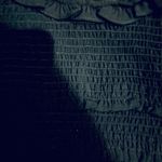 Love Tree  BLACK SUPER BOHO Copa Smocked Cropped Tank Top with Ruffle Sleeves Photo 7