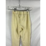 Urban Outfitters  Yellow White Gingham Plaid Flare Pants Size Small Photo 4