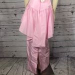After Six NWT Vintage Pink Satin Peplum Gown Bridesmaid Dress USA medium Photo 8