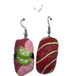 Unbranded NEW red,pink and white sushi earrings Pink Photo 15