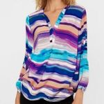 Amanda Uprichard Silk STANBY PRINTED BLOUSE Size Small P Photo 0