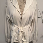 COMMENSE White Belted Blazer Jacket Women's Size S Photo 0