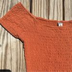 American Rag cie - orange short sleeve shirt with off the shoulder sleeves Photo 3