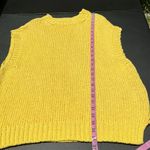 Voyageur by Mersea yellow knit sleeveless sweater vest made in Italy 100% cotton Size M Photo 8