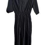 Code x Mode  Women's blue Cotton Blended Collared Midi Dress Size Medium Photo 0