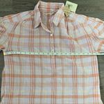 Faherty  Organic Cotton‎ Ollie Blouse - Size M - Aroma Plaid - NWT Photo 6