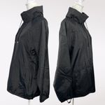 Tommy Hilfiger Black Windbreaker Jacket Spell Out Logo Nylon Pullover 90s Small Photo 3