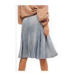 Free People Candace Stripe Cotton & Linen Skirt Size Small Photo 2