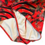 Modcloth Women's The Gilda One-Piece Swimsuit Red Black Slimming adjustable Sz L Photo 7
