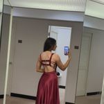 Slit Maroon Dress Red Size 4 Photo 3