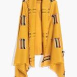 Madewell  FRINGE STRIPE JACQUARD SCARF BOHO LIGHTWEIGHT YELLOW RAINBOW WRAP SCARF Photo 1
