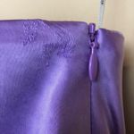 Elliatt NWT Elliat Women’s Cassini Satin Lilac Purple One Shoulder Faux Wrap Skirt Dress Photo 4