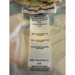 Tommy Bahama Tropical Floral M Rash Guard Long Sleeve Zip Pink Yellow Blue Green Photo 6