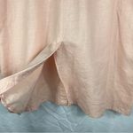 New York Style Long Sleeve Linen Shirt Button Down Orange Size M Photo 5